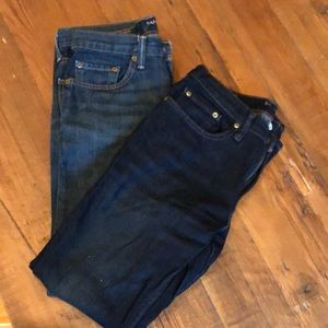 Bundle of two Banana Republic men’s straight leg jeans 29x30